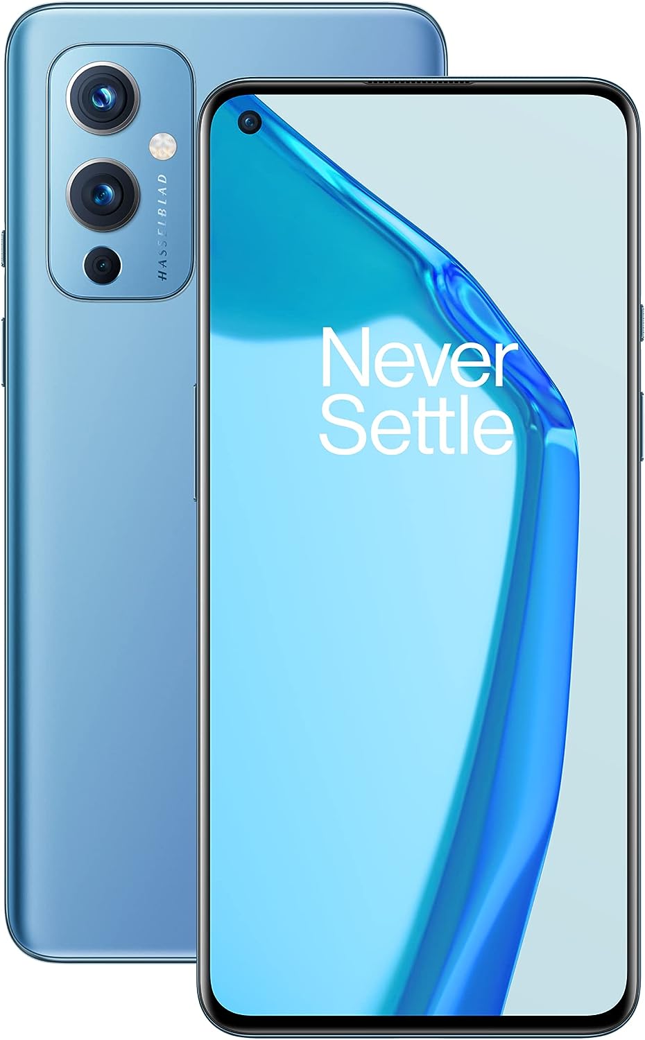 OnePlus 9 5G Smartphone con Fotocamera Hasselblad, 8GB RAM + 128GB, Blu (Arctic Sky) [EU version]