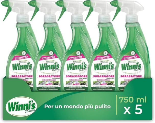 Winni's - Sgrassatore Spray Universale Multisuperficie Ipoallergenico