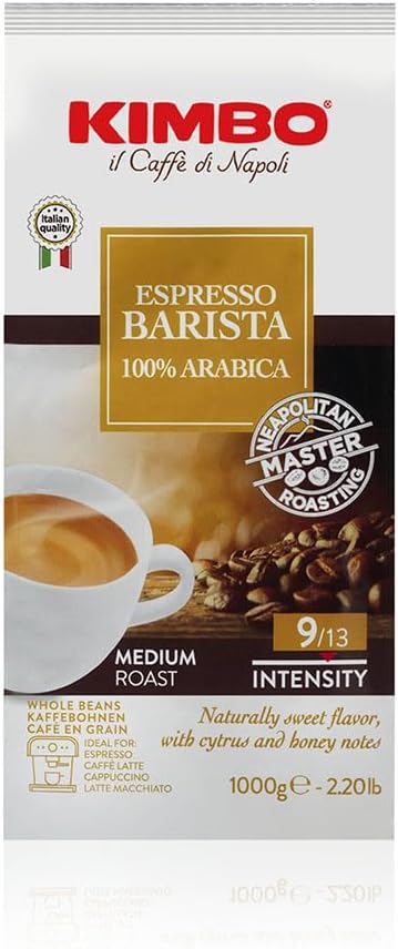 Caffé in offerta eccezionale su Amazon 49 Kimbo Caffè in Grani - 1 Kg - Espresso Barista 100% Arabica