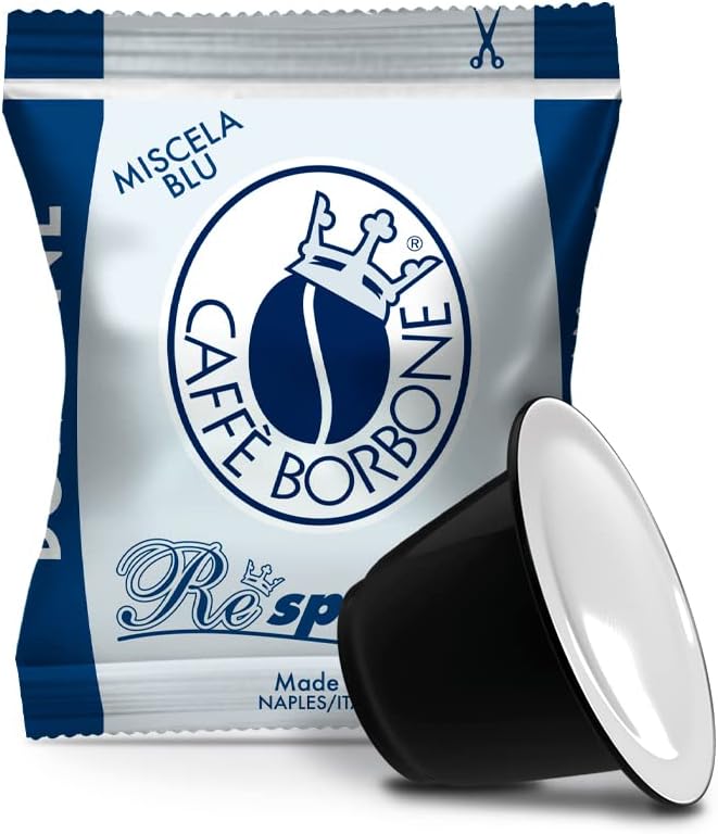Caffé in offerta eccezionale su Amazon 44 Caffè Borbone Respresso, Miscela Blu - 100 Capsule - Compatibili con le Macchine ad uso domestico Nespresso