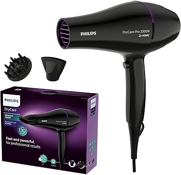 Philips Cura dei Capelli BHD274/00 DryCare Pro Asciugacapelli Professionale, 2200 W